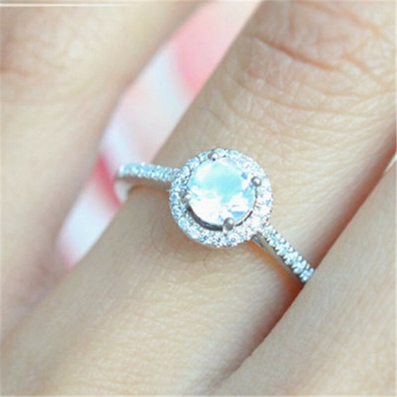 . Jewelry - 925 Silver Ring White Sapphire Ring  New